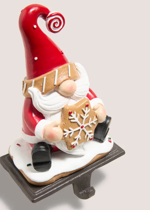 Joyful Gnome Stocking Holder Image 2