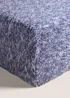 Blue Teddy Fitted Sheet - King Image 1