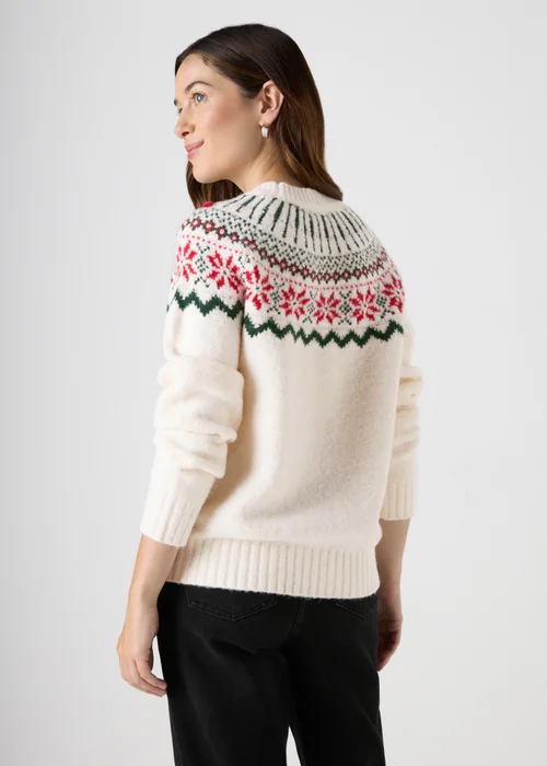 Winter Poem Cream Fairisle Jumper - XS Image 2
