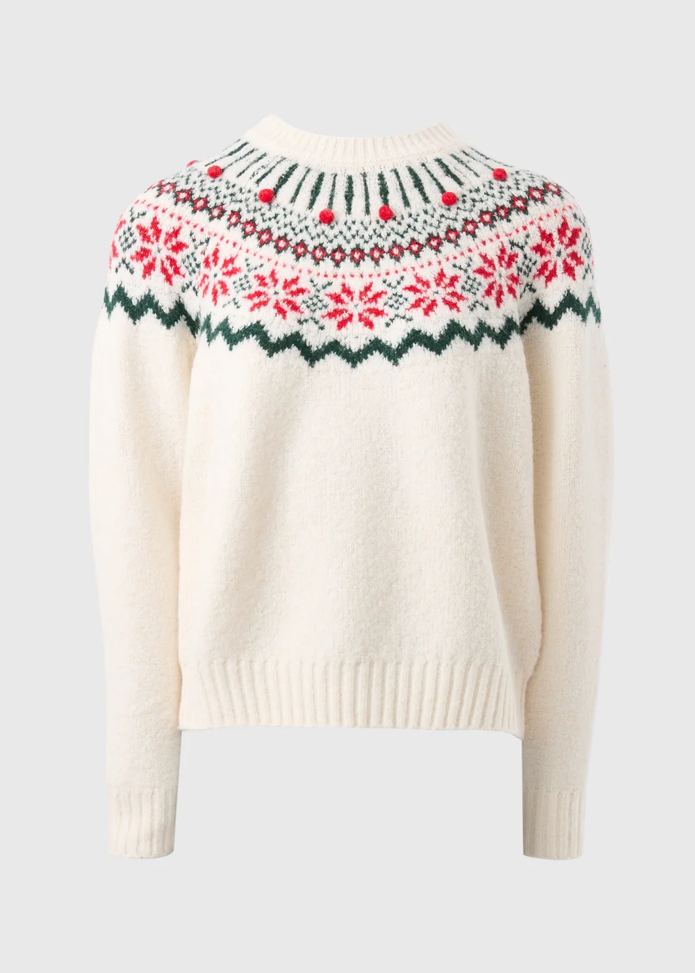 Winter Poem Cream Fairisle Jumper - XS Image 4