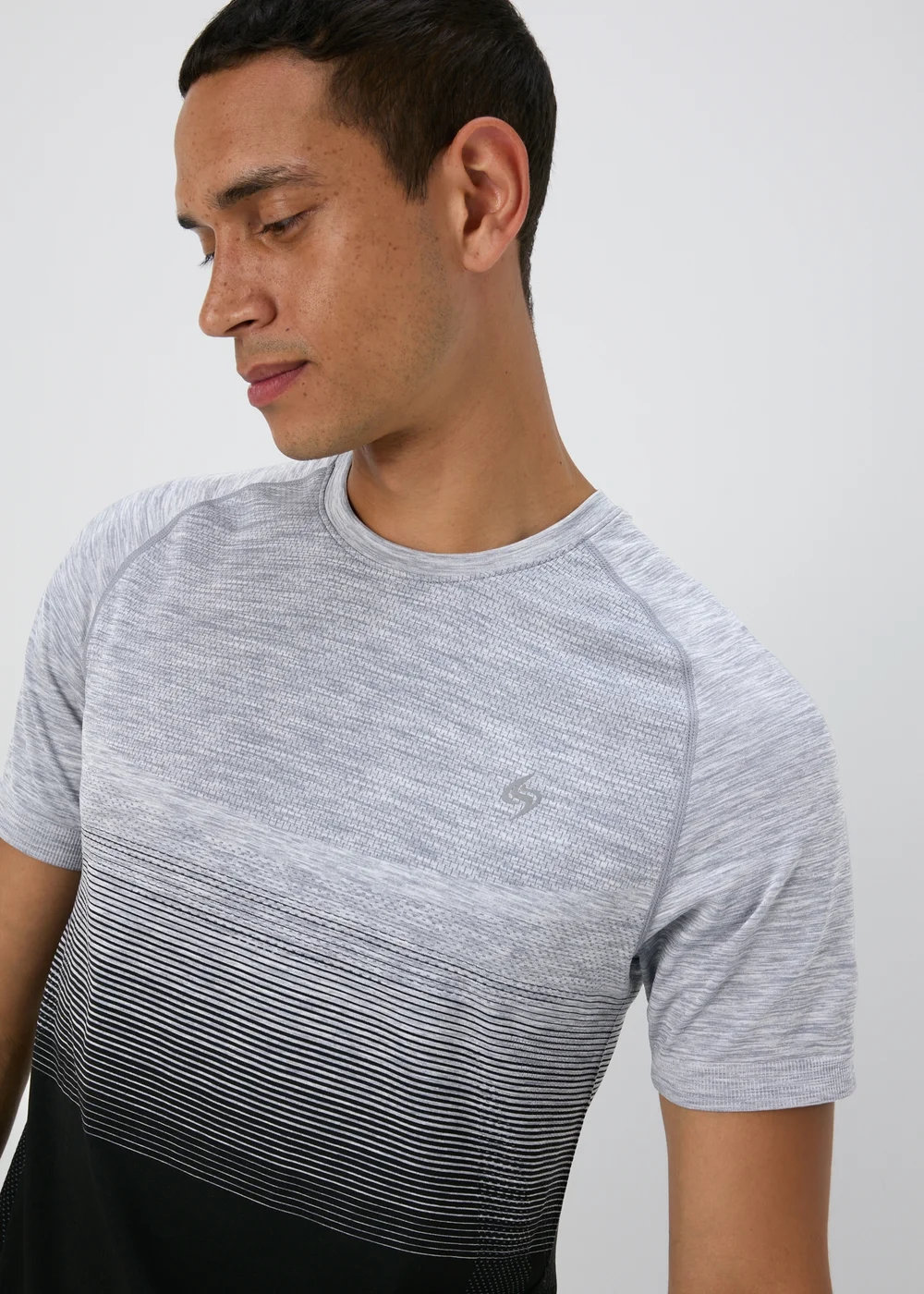 Souluxe Grey Ombre T-Shirt - S Image 3