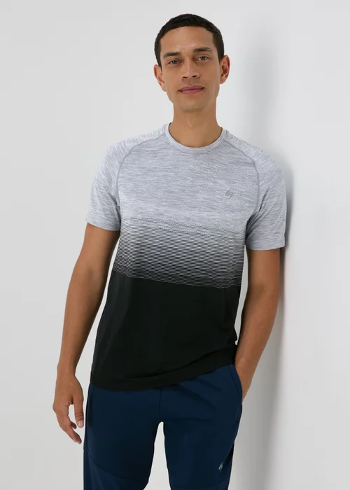 Souluxe Grey Ombre T-Shirt - S Image 1