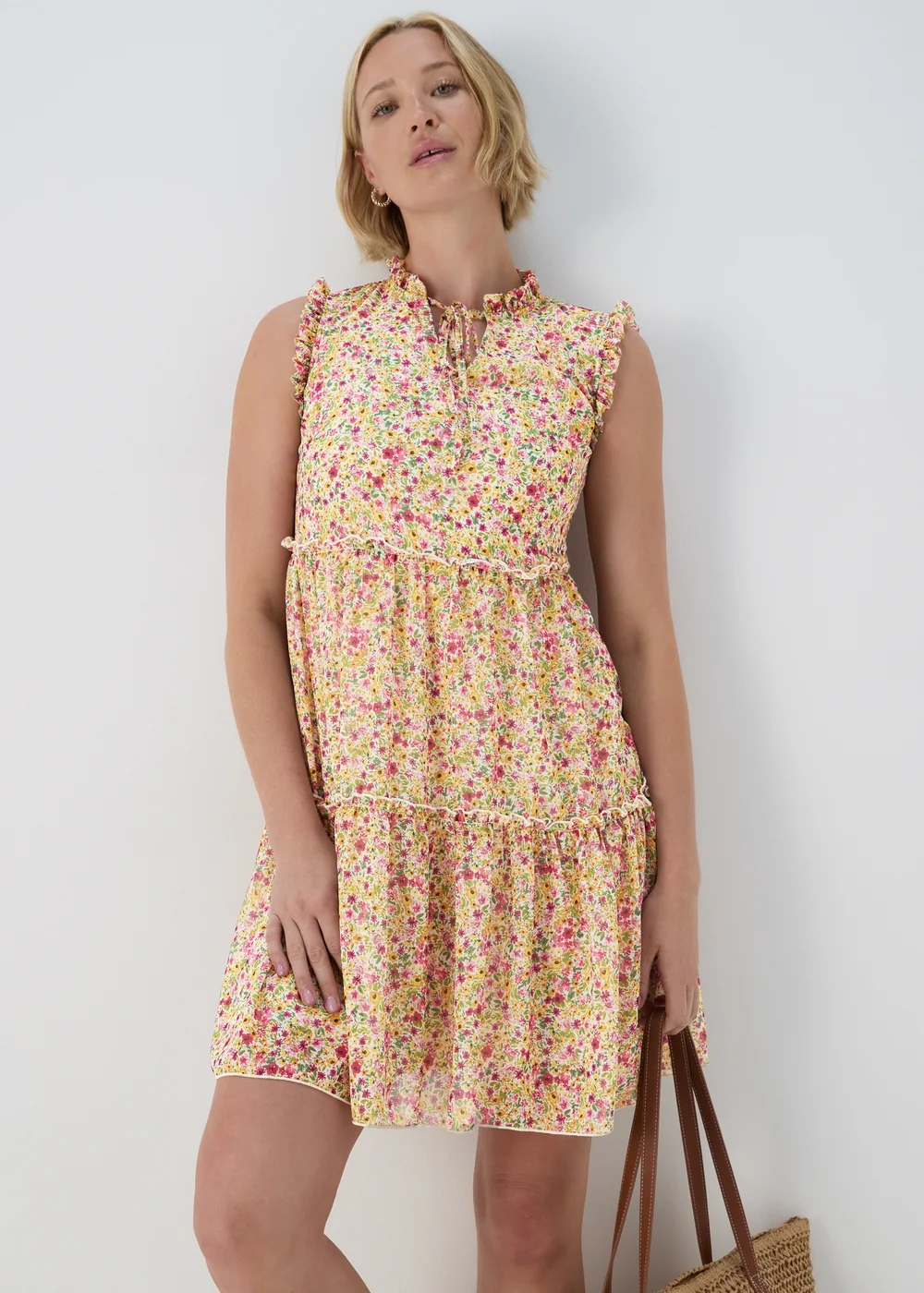 Multicoloured Mini Dress - Size 8 Image 1