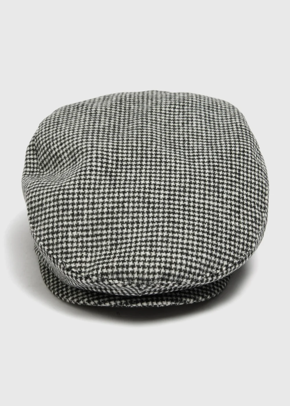 Grey Puppytooth Flat Cap - S/M Image 1