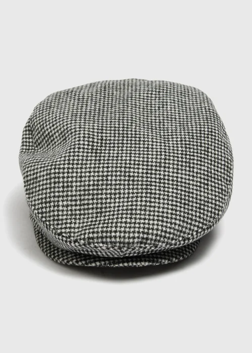 Grey Puppytooth Flat Cap - S/M Image 1