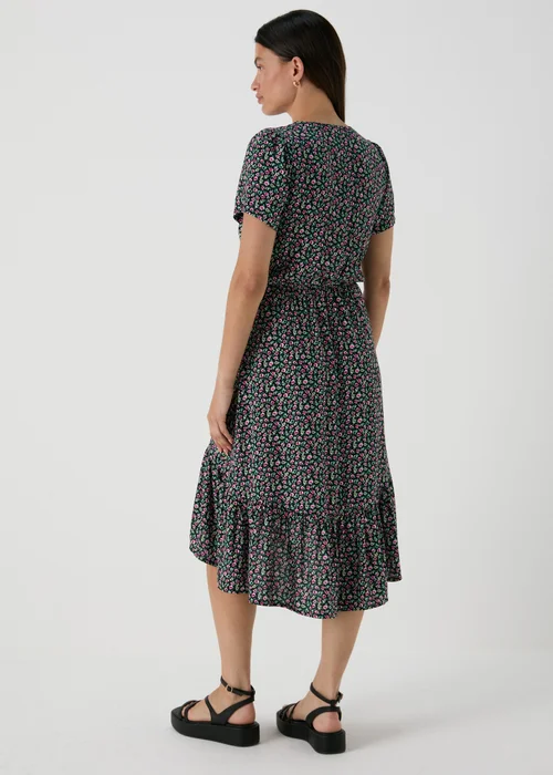 Multicoloured Floral Midi Dress - Size 8 Image 2