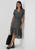 Multicoloured Floral Midi Dress - Size 8 Image 1