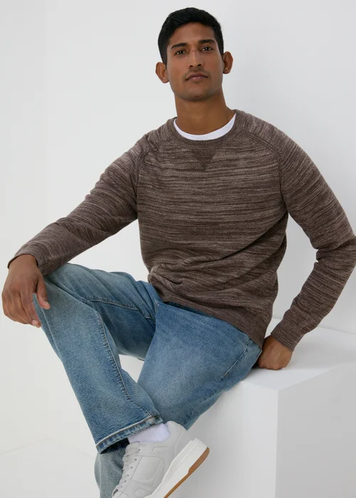 Brown Space Dye Jumper - S Image 1