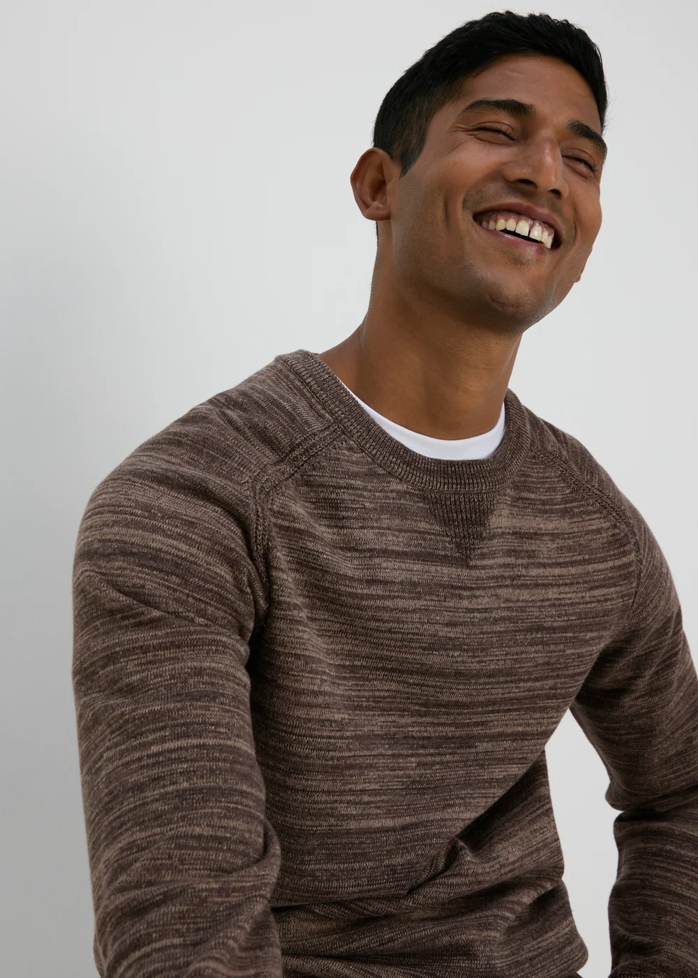Brown Space Dye Jumper - S Image 3