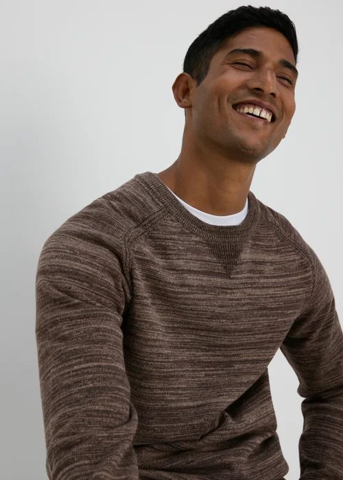 Brown Space Dye Jumper - S Image 3