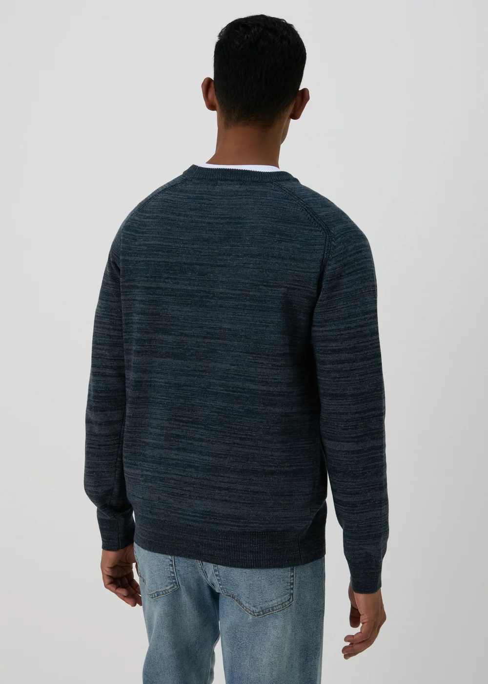 Navy Space Dye Jumper - Small Image 2