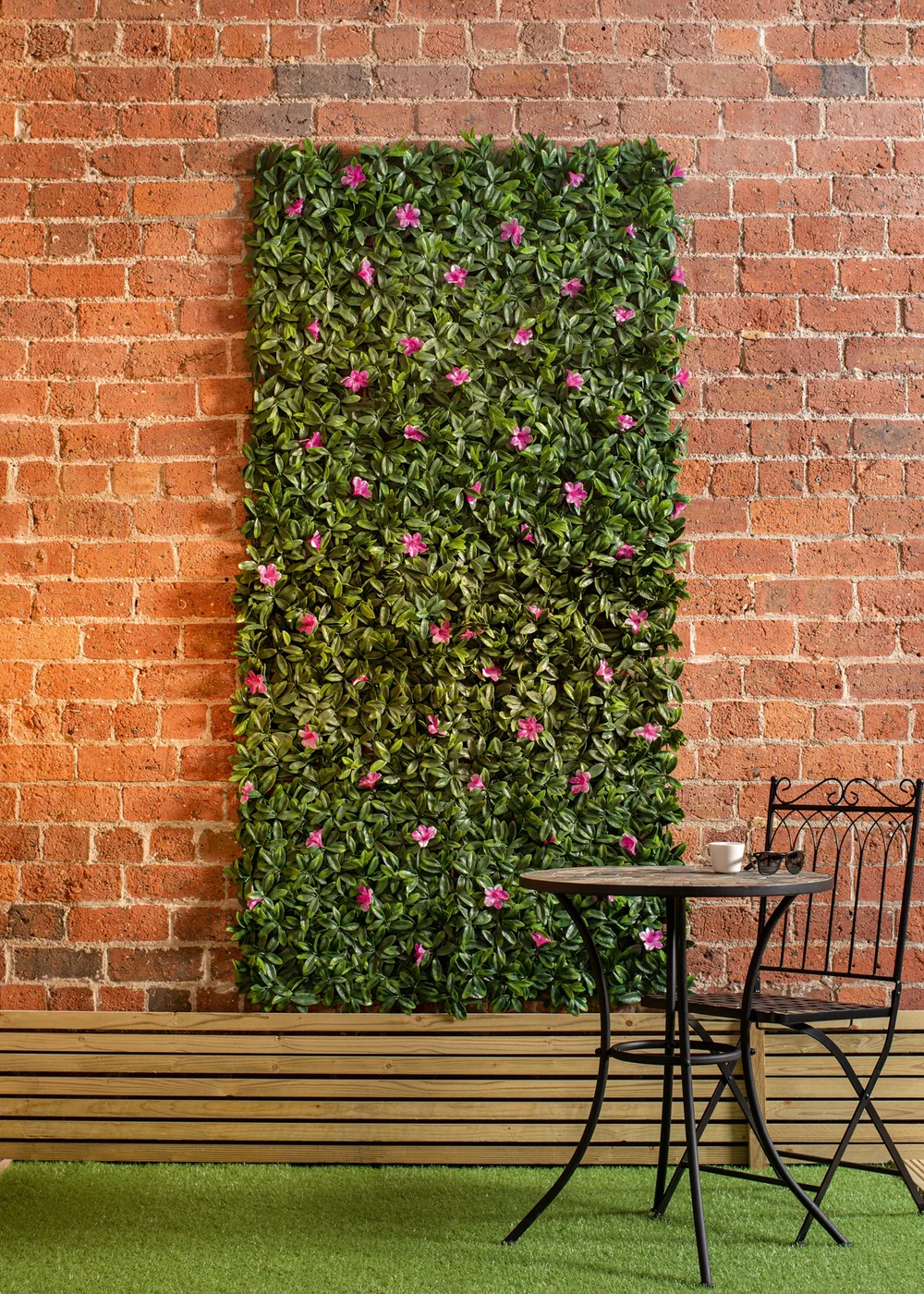 Premier Decorations Azalea Artificial Living Wall Panel (100cm x 100cm) - One Size Image 4