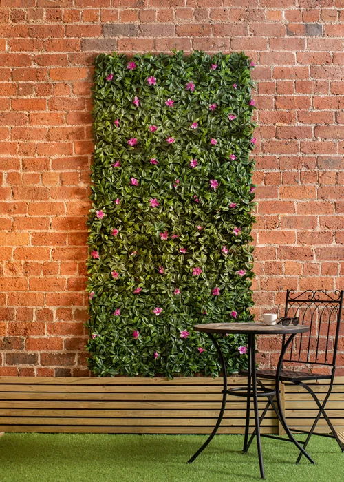Premier Decorations Azalea Artificial Living Wall Panel (100cm x 100cm) - One Size Image 4