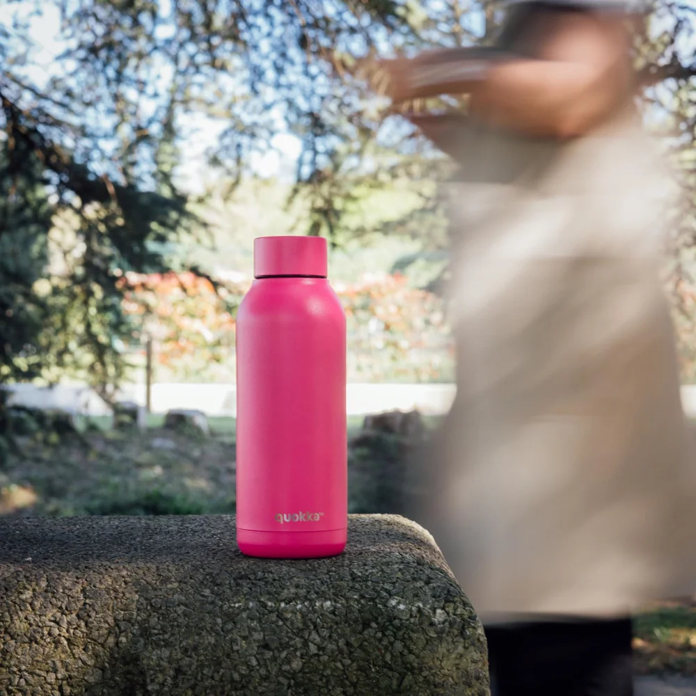 Quokka Thermal Raspberry Pink Stainless Steel Bottle (510 ml) - One Size Image 2