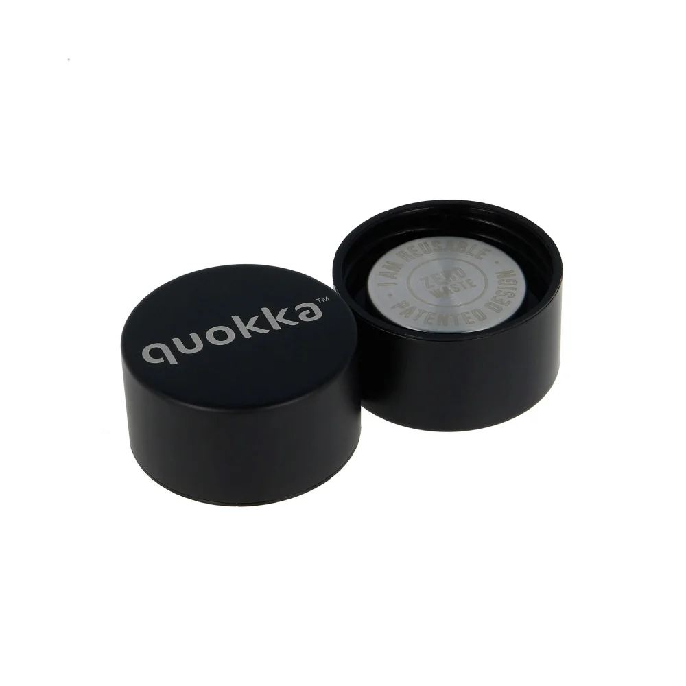 Quokka Thermal Jet Black Stainless Steel Bottle (510 ml) - One Size Image 2