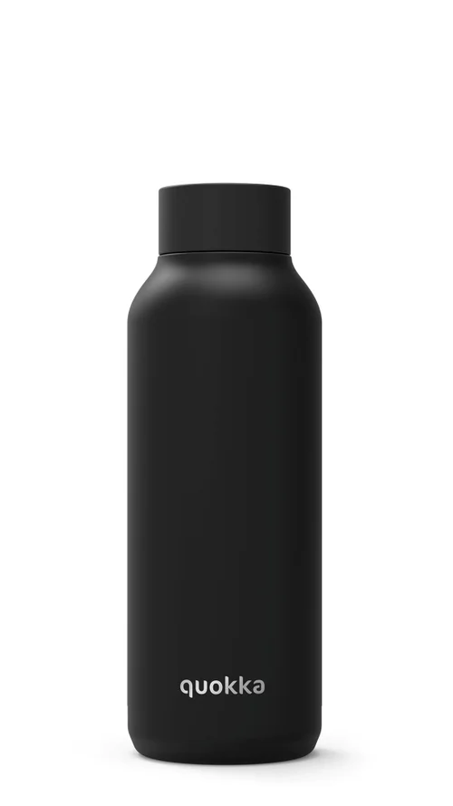 Quokka Thermal Jet Black Stainless Steel Bottle (510 ml) - One Size Image 1