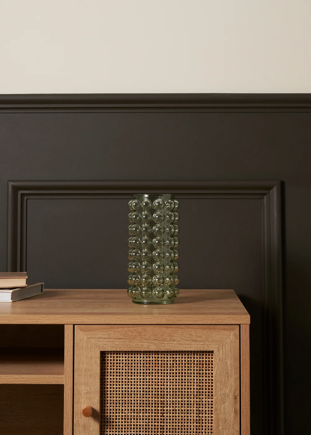 BHS Light Green Bobble Glass Vase - One Size Image 3