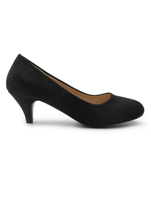 Where's That From Black Pu Shea Low Heel Court Pumps - 3 Image 1