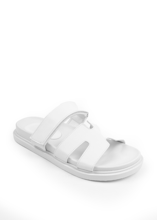 Where's That From White Pu Adagio Strappy Sandals - 4 Image 1