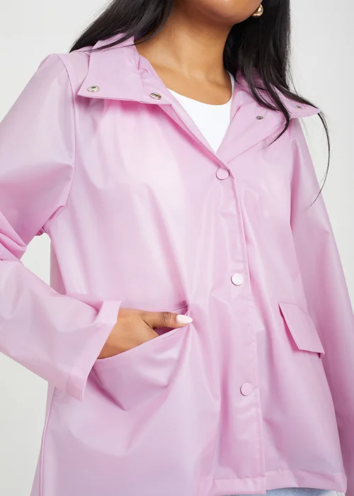 Brave Soul Lilac Cloudy Rain Mac - 8 Image 2