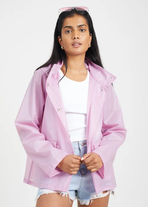 Brave Soul Lilac Cloudy Rain Mac - 8 Image 1