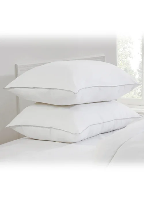 BHS Pair Luxury Overfilled Duck Feather Pillows - One Size Image 1