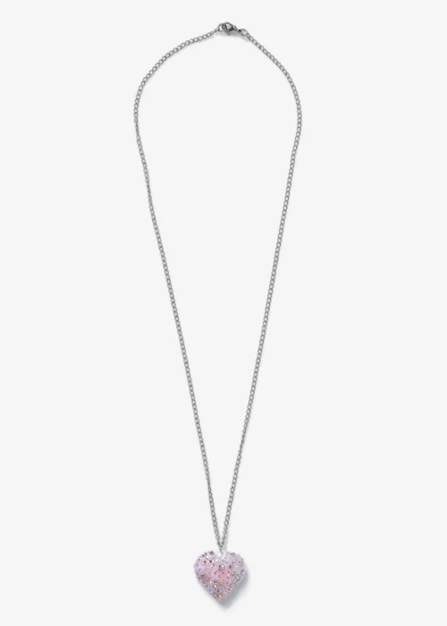 Multicoloured Heart Necklace - One Size Image 1