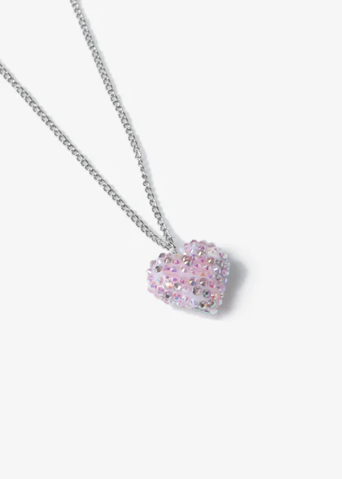 Multicoloured Heart Necklace - One Size Image 2