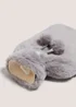 Grey Fur Hot Water Bottle Image 2