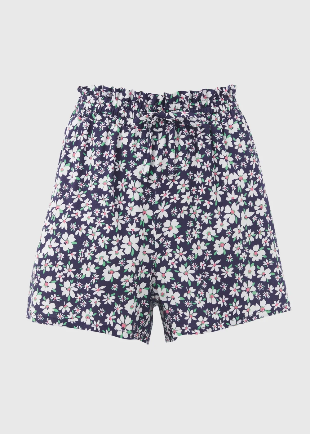 Multicolour Floral Viscose Shorts - 8 Image 5