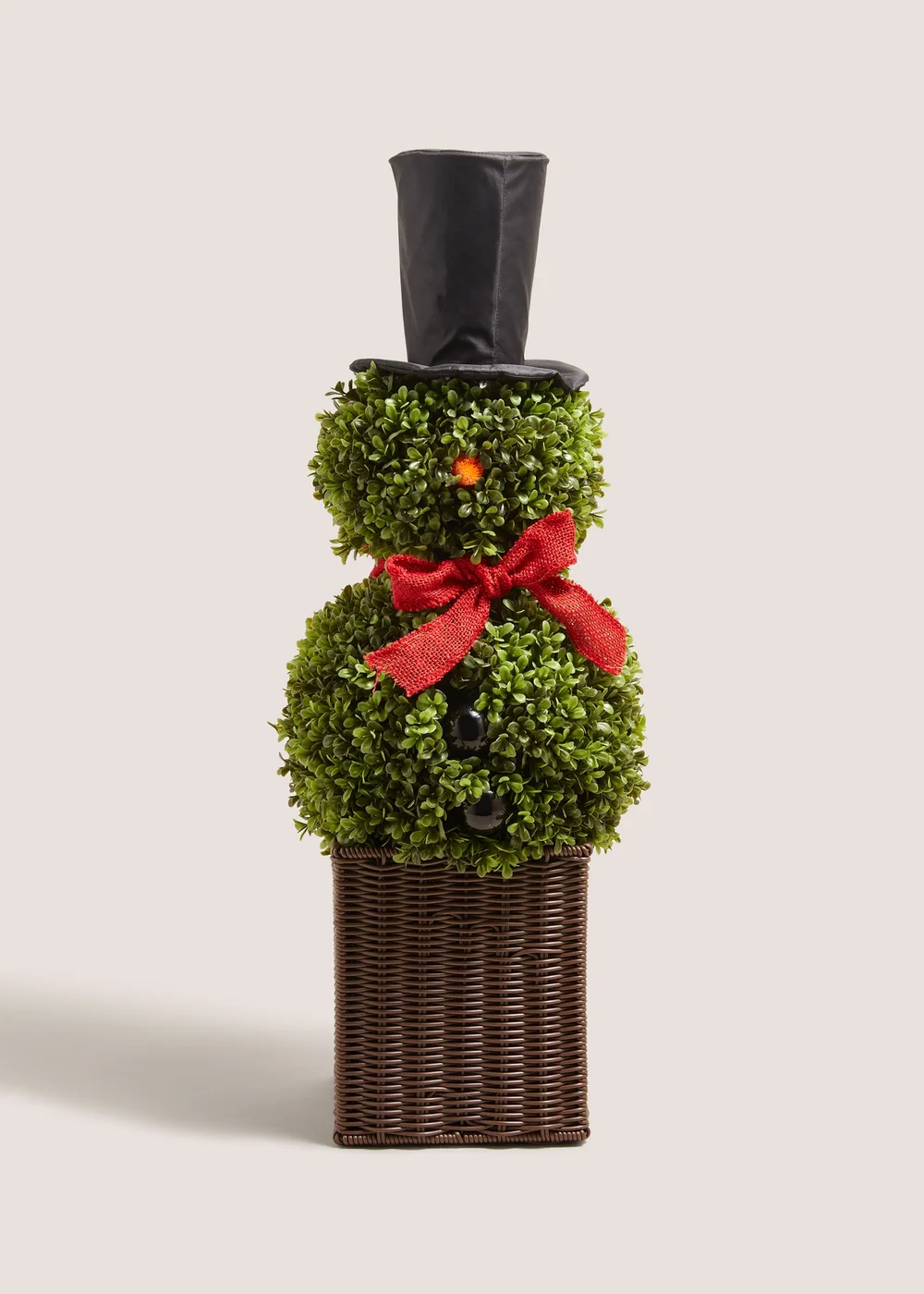 Winter Poem Christmas Snowman Topiary Image 1