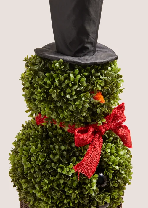 Winter Poem Christmas Snowman Topiary Image 2