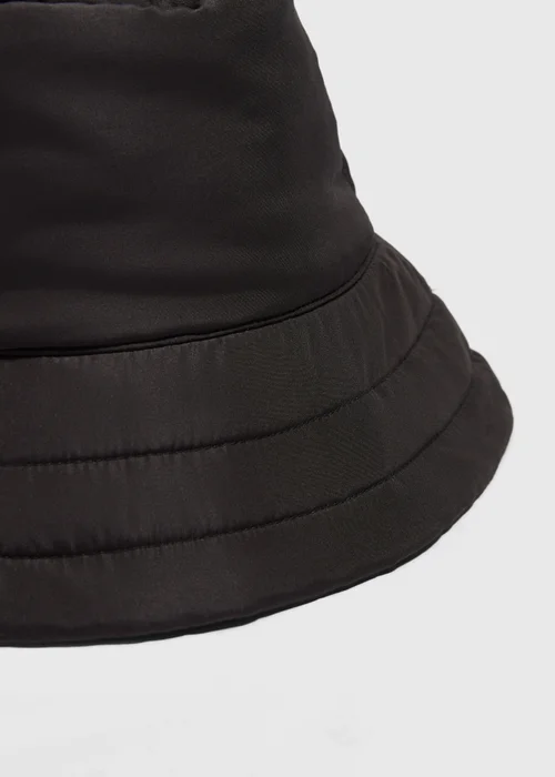 Black Bucket Hat - One Size Image 2
