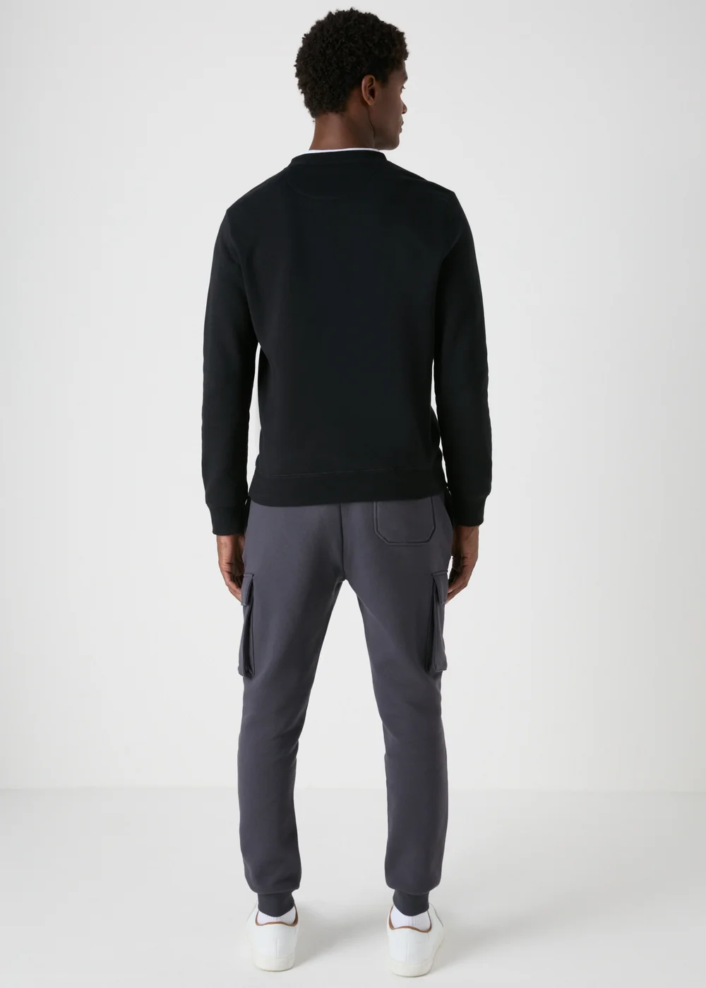 Charcoal Cargo Joggers - Small Image 2