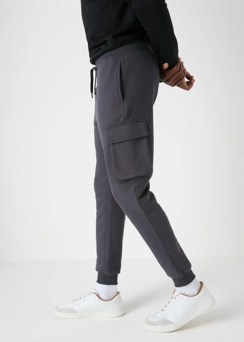 Charcoal Cargo Joggers - Small Image 3