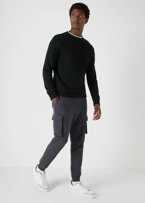 Charcoal Cargo Joggers - Small Image 1