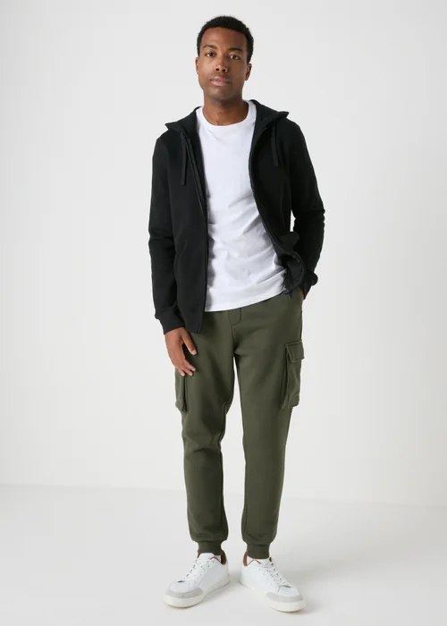 Khaki Cargo Joggers - Small Image 1