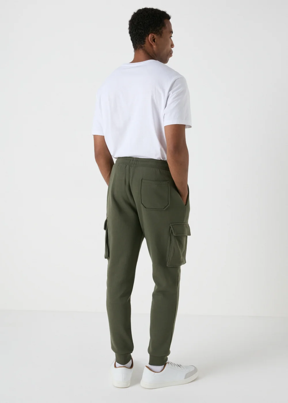 Khaki Cargo Joggers - Small Image 2