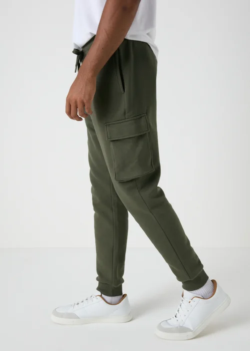 Khaki Cargo Joggers - Small Image 3