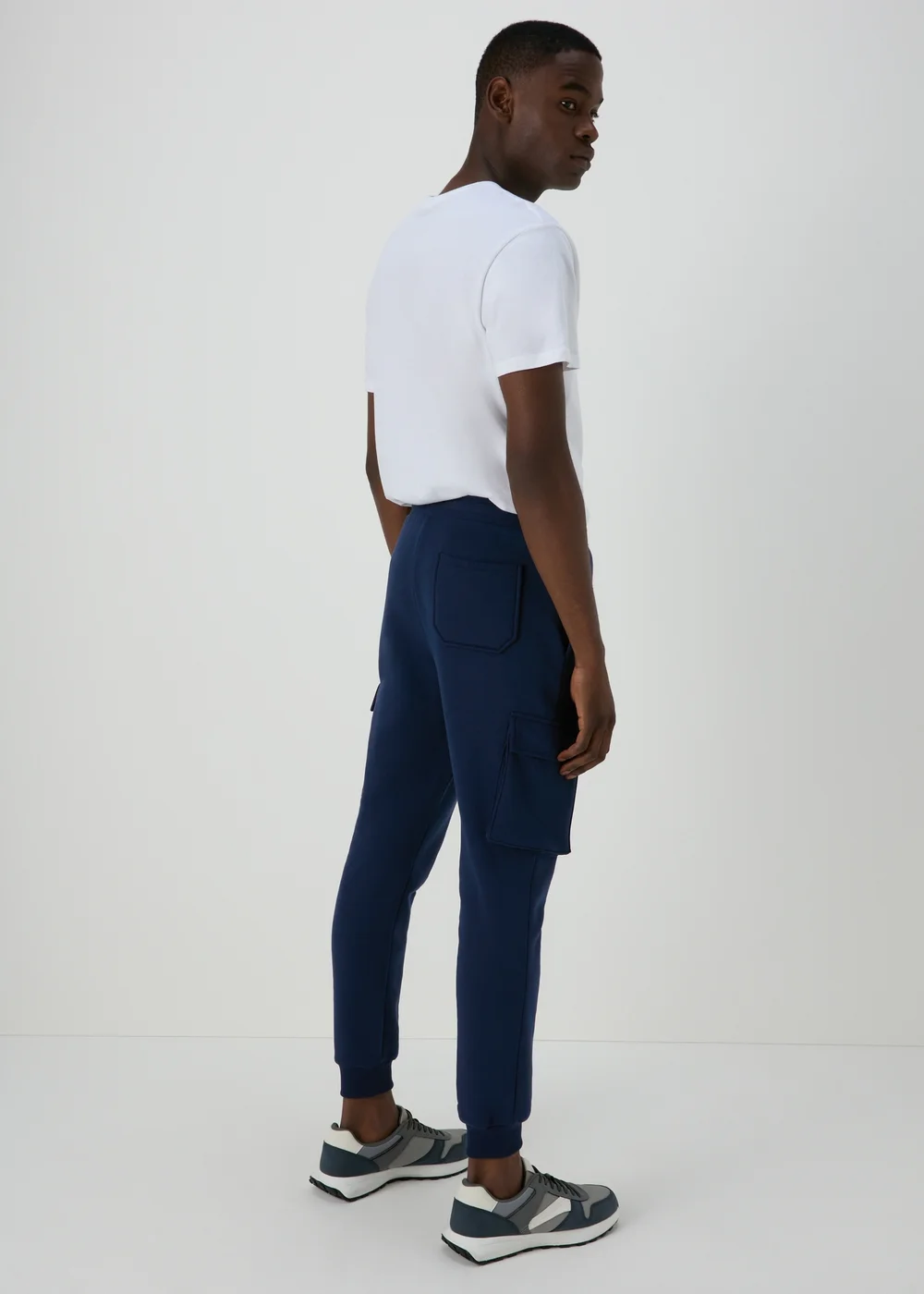 Navy Cargo Joggers - Small Image 2