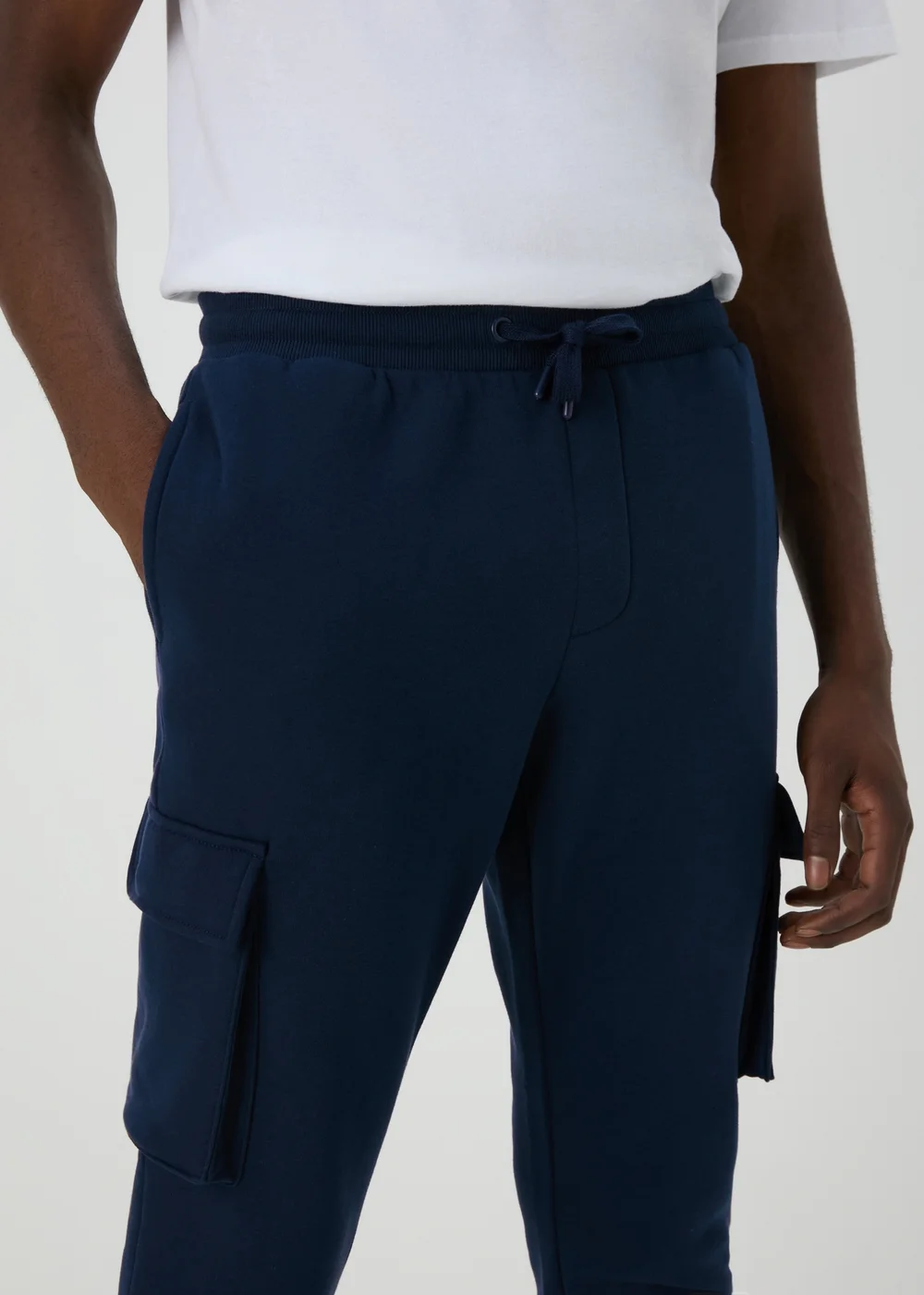 Navy Cargo Joggers - Small Image 3