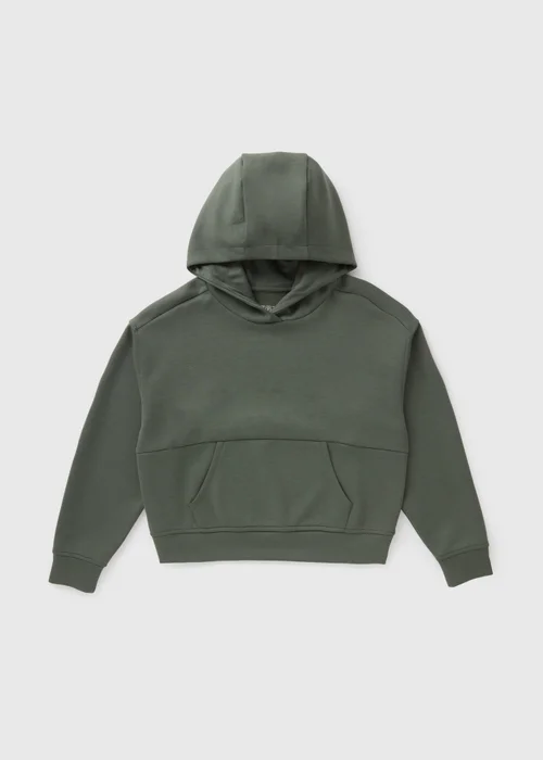 Girls Khaki Soft Touch Hoodie (7-15yrs) - 7 Yrs Image 1
