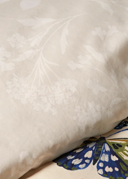 Beige Butterfly Duvet Set - Double Image 3