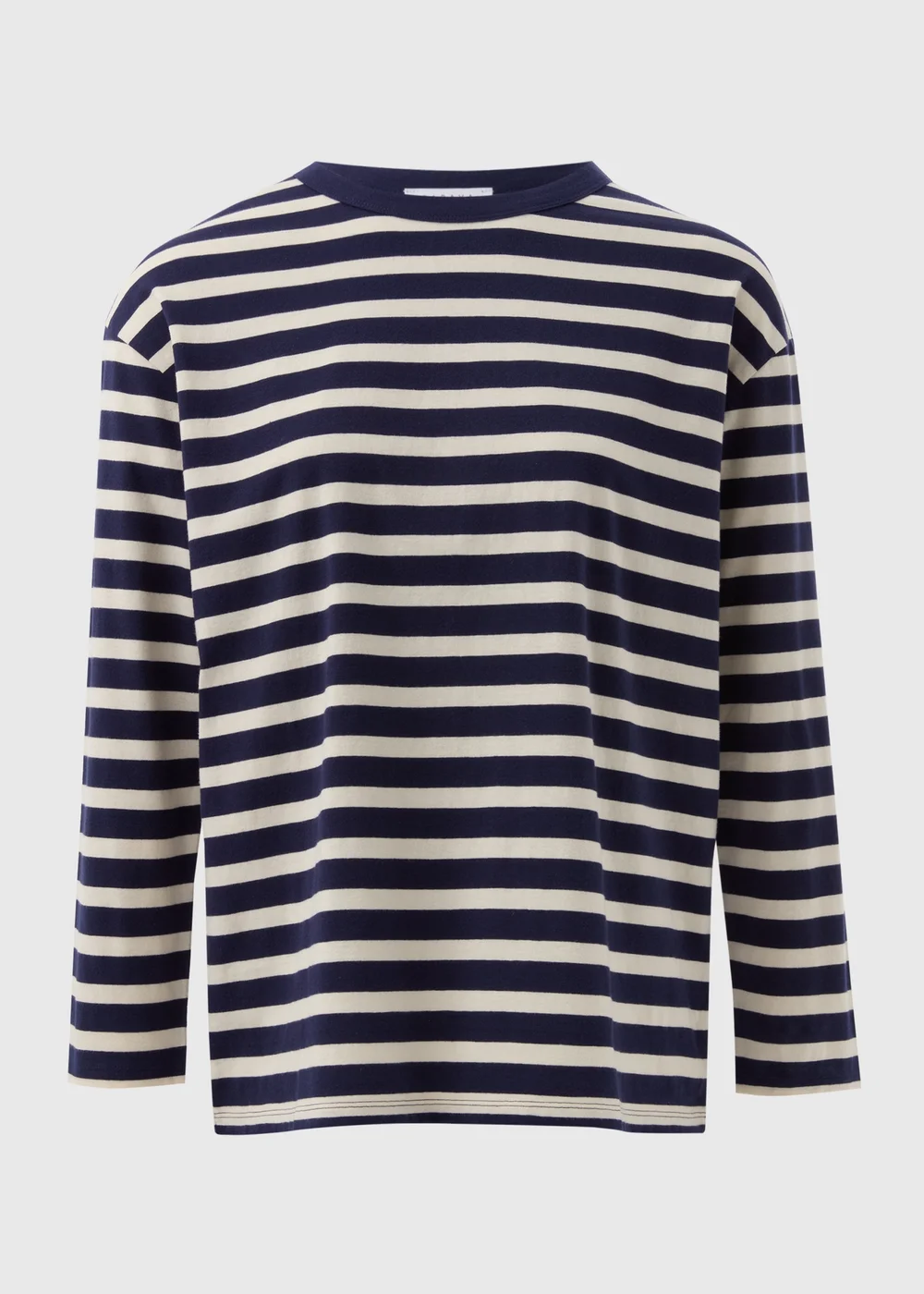 Navy Relaxed Striped T-Shirt - S Image 5