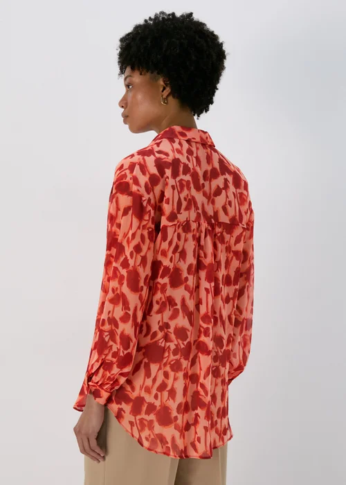Et Vous Pink Floral Shadow Shirt - 8 Image 2