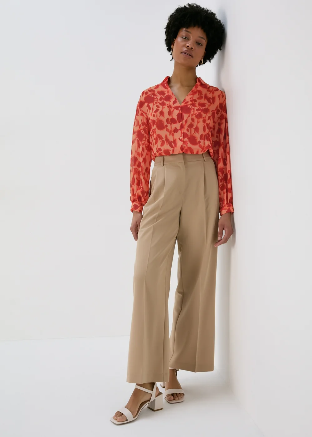 Et Vous Pink Floral Shadow Shirt - 8 Image 4