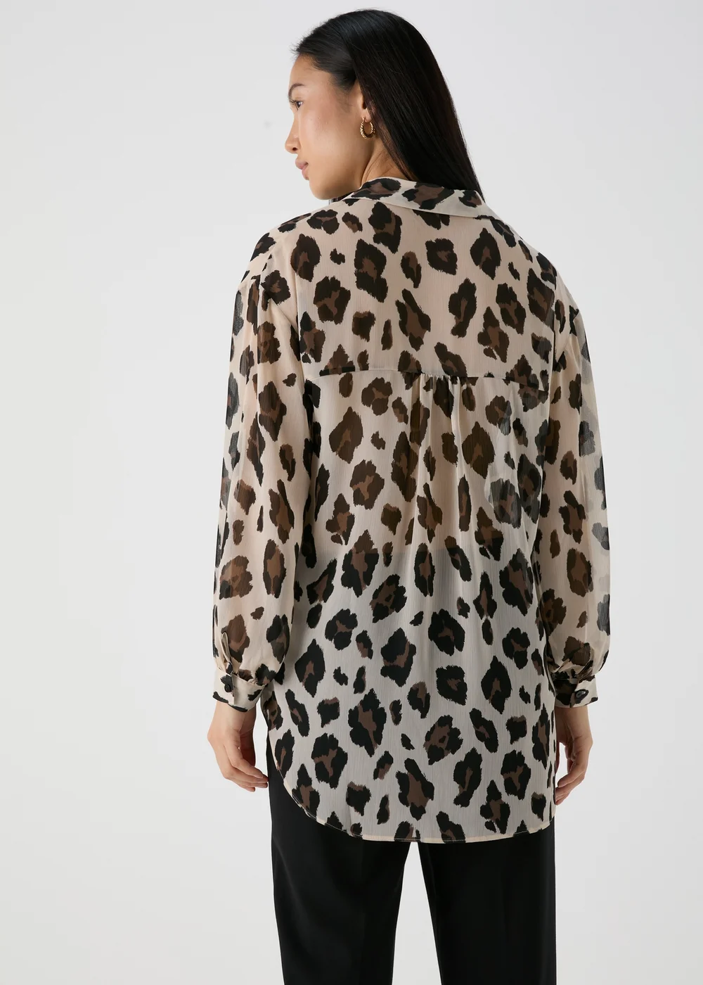Et Vous Beige Leopard Print Shirt - 8 Image 2
