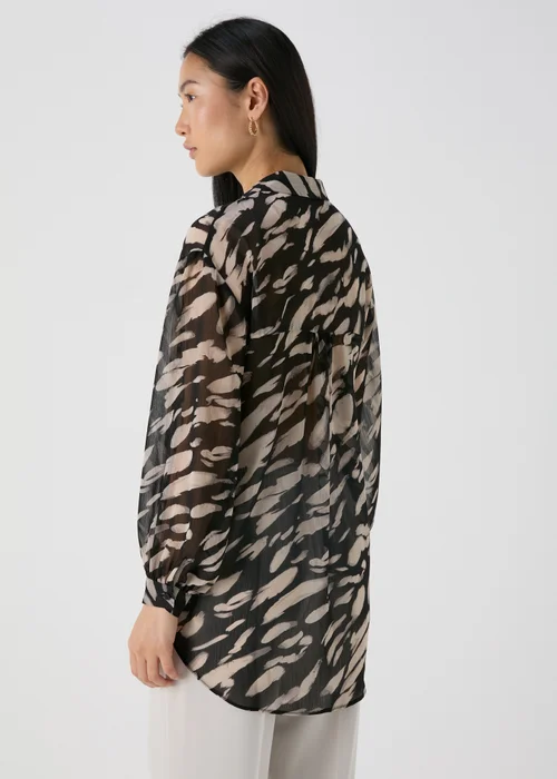 Et Vous Black Brush Print Shirt - 8 Image 2