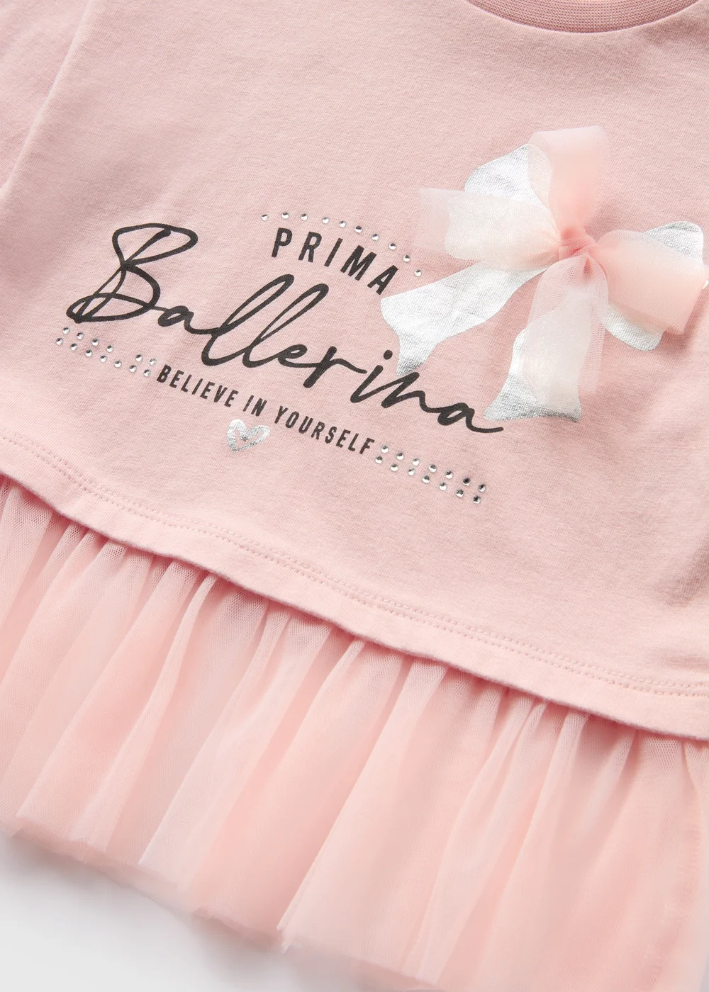 Girls Pink Ballerina Mesh Top (1-7yrs) - 1 to 1 half years Image 2