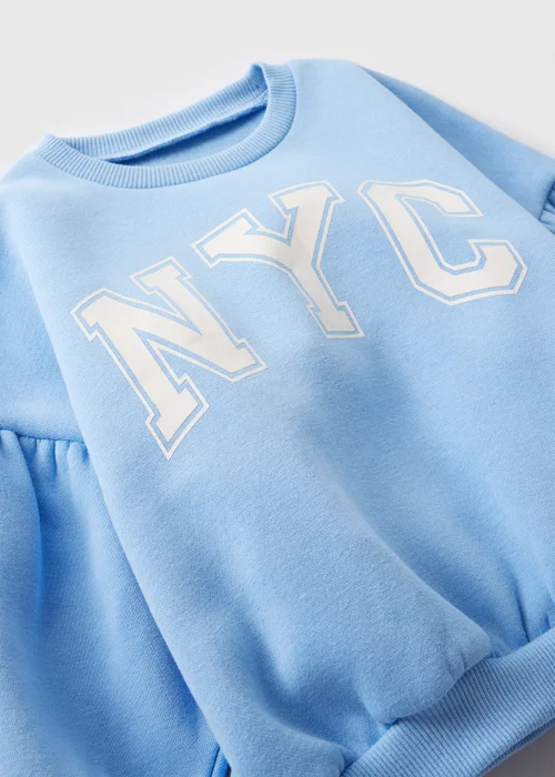 Girls Blue NYC Sweatshirt (1-7yrs) - 1-1.5 Yrs Image 2